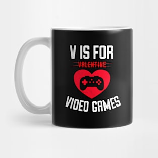 V Is For Video Games Mug